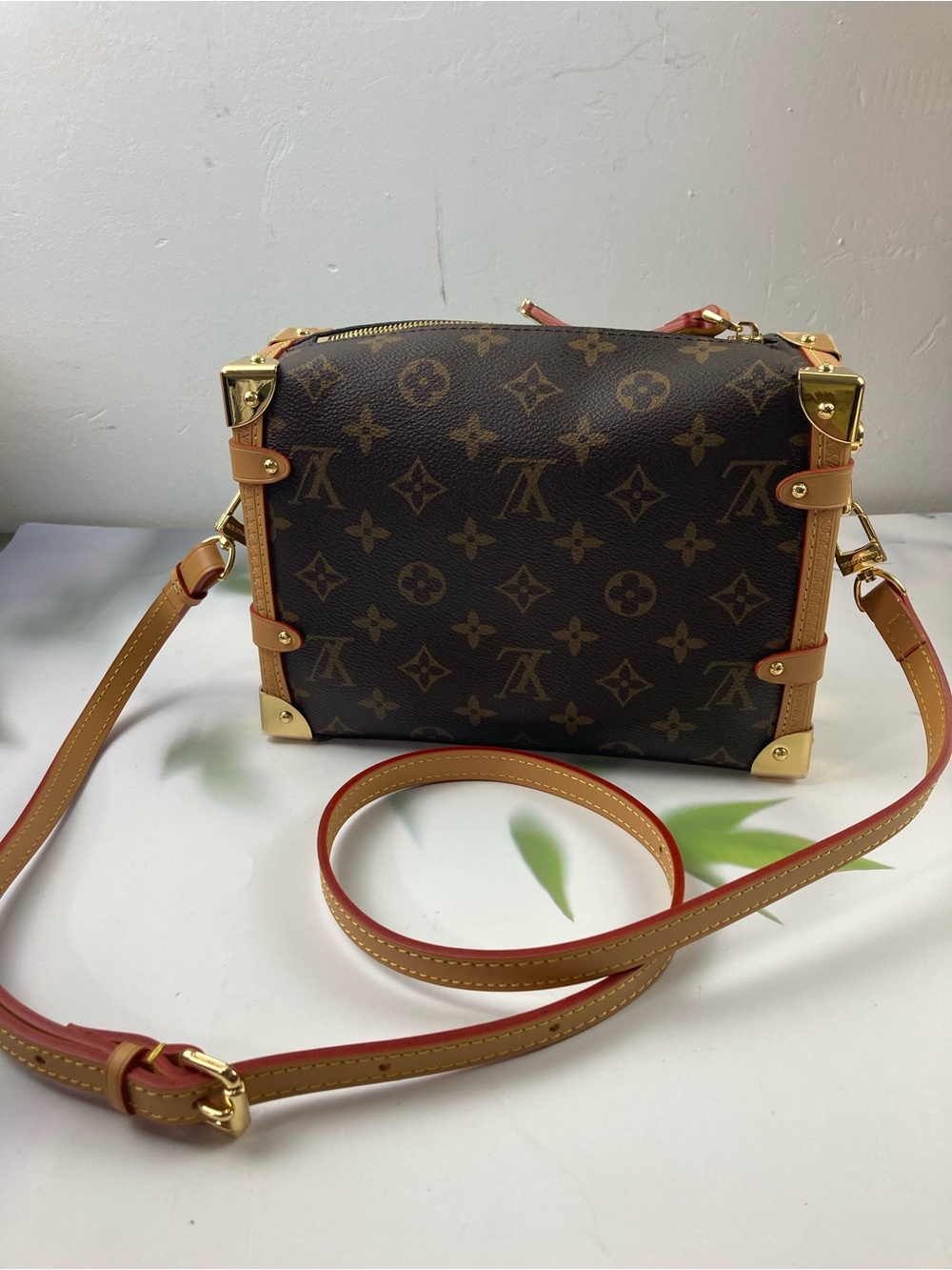 Louis Vuitton Monogram Petite Trunk Crossbody in Brown